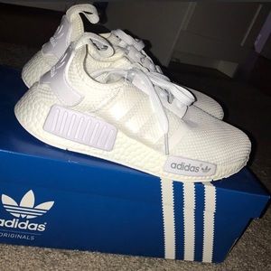 All white nmds
